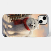 Samoyed Hond in Sneeuw Kerstmis Case-Mate iPhone Case (Achterkant (horizontaal))