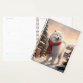 Samoyed Hond in Sneeuw Kerstmis Planner (Display)
