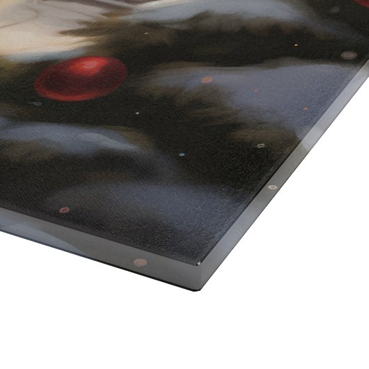 Samoyed Hond in Sneeuw Kerstmis Snijplank (Hoek)