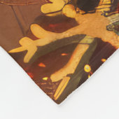 Samoyed Hond Kerstfeest Fleece Deken (Hoek)