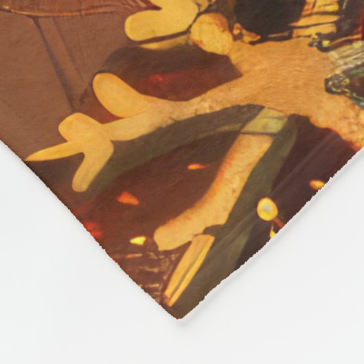 Samoyed Hond Kerstfeest Fleece Deken (Hoek)