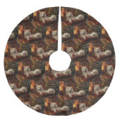 Samoyed Hond Kerstfeest Kerstboom Rok (Voorkant)