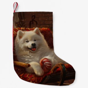 Samoyed Hond Kerstfeest Kleine Kerstsok