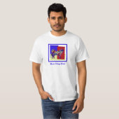 Samoyed Hond Leuk Silhouet TriRBY Vaderdag T-shirt (Voorkant volledig)