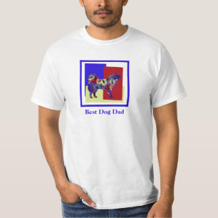 Samoyed Hond Leuk Silhouet TriRBY Vaderdag T-shirt