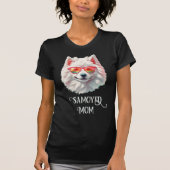 Samoyed Hond Mam Zonnebril T-shirt (Voorkant)