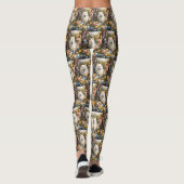 Samoyed-hond met Pasen-eieren Vakantie Leggings (Achterkant)