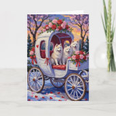 Samoyed hond Valentijnsdag  Kaart (Voorkant)