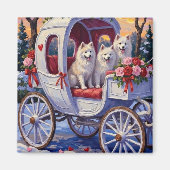 Samoyed Hond Valentijnsdag Magneet (Voorkant)