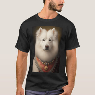 Samoyed Hond Vintage Portret 38 T-shirt