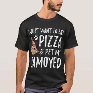 Samoyed Hondenliefhebber Pizza Grappig Hond Mam Gi T-shirt