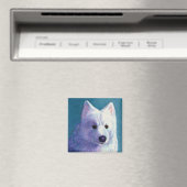 Samoyed hondenmagneet - "Boeddha" Magneet (Insitu (Vaatwasser))