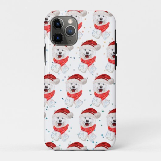 Samoyed Hondenras Kerststerren Case-Mate iPhone Case (Achterkant)