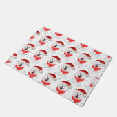 Samoyed Hondenras Kerststerren Deurmat (Schuin)