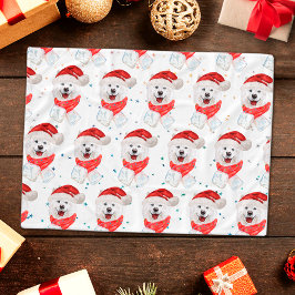 Samoyed Hondenras Kerststerren Fleece Deken