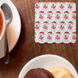 Samoyed Hondenras Kerststerren Kartonnen Onderzetters