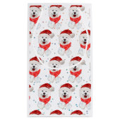 Samoyed Hondenras Kerststerren Klein Cadeauzakje (Achterkant)