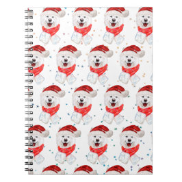 Samoyed Hondenras Kerststerren Notitieboek