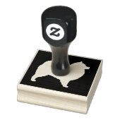 Samoyed Hondenras Silhouette Rubberstempel (Stempel)