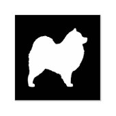 Samoyed Hondenras Silhouette Zelfinktende Stempel (Design)