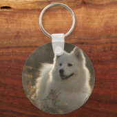 Samoyed Hondenras Sleutelhanger (Voorkant)