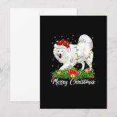 Samoyed hondliefhebber bijpassende kerstman hoed S Kaart (Voorkant / Achterkant)