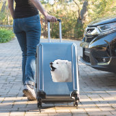 Samoyed Howl; Eigen vinylsticker XL Sticker (Koffer Insitu)