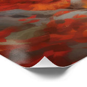 Samoyed in Autumn Leaves Herfst Inspire Perfect Poster (Hoek)