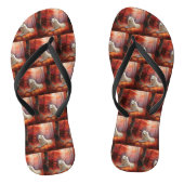 Samoyed in Autumn Leaves Herfst Inspire Teenslippers (Voetbed)