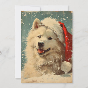 Samoyed kerst feestdagenkaart