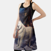 Samoyed Kerst Feestelijke Seizoen  Schort (Insitu)