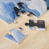Samoyed Kerst Lichtbaken Vakantie Legpuzzel (Zijkant)