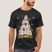 Samoyed kerstboom Funny Dog Lover Xmas-cadeautjes T-shirt (Voorkant)
