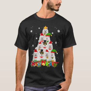 Samoyed kerstboom Funny Dog Lover Xmas-cadeautjes T-shirt