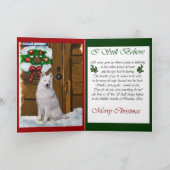 Samoyed kerstcadeautjes feestdagen kaart (Binnen)