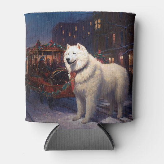 Samoyed Kerstfeest Seizoen Blikjeskoeler (Voorkant)
