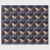 Samoyed Kerstfeest Seizoen Cadeaupapier (Vlak)