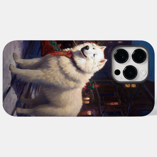 Samoyed Kerstfeest Seizoen Case-Mate iPhone Case (Achterkant (horizontaal))
