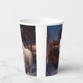 Samoyed Kerstfeest Seizoen Papieren Bekers (Links)