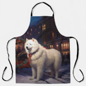 Samoyed Kerstfeest Seizoen Schort (Voorkant)