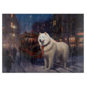 Samoyed Kerstfeest Seizoen Snijplank (Voorkant)