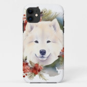 Samoyed Kerstkrans Feestelijke Pup Case-Mate iPhone Case (Achterkant)