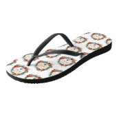 Samoyed Kerstkrans Festieve Pup Teenslippers (Schuin)