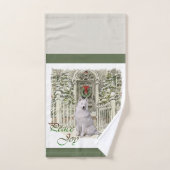 Samoyed Kerstmis Bad Handdoek (Handdoek)