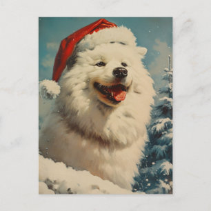 Samoyed Kerstmis Briefkaart