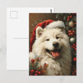Samoyed Kerstmis Briefkaart (Voorkant / Achterkant)