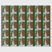 Samoyed Kerstmis Cadeaupapier (Vlak)