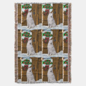 Samoyed Kerstmis Deken (Voorkant Verticaal)