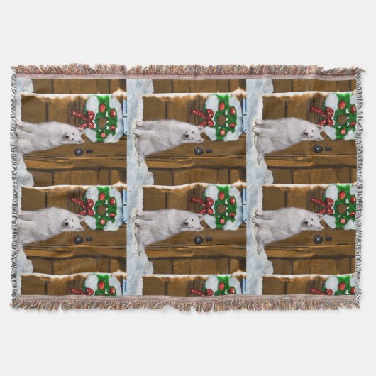 Samoyed Kerstmis Deken (Voorkant)