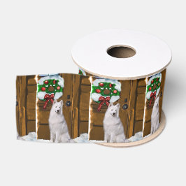 Samoyed Kerstmis Grosgrain Lint